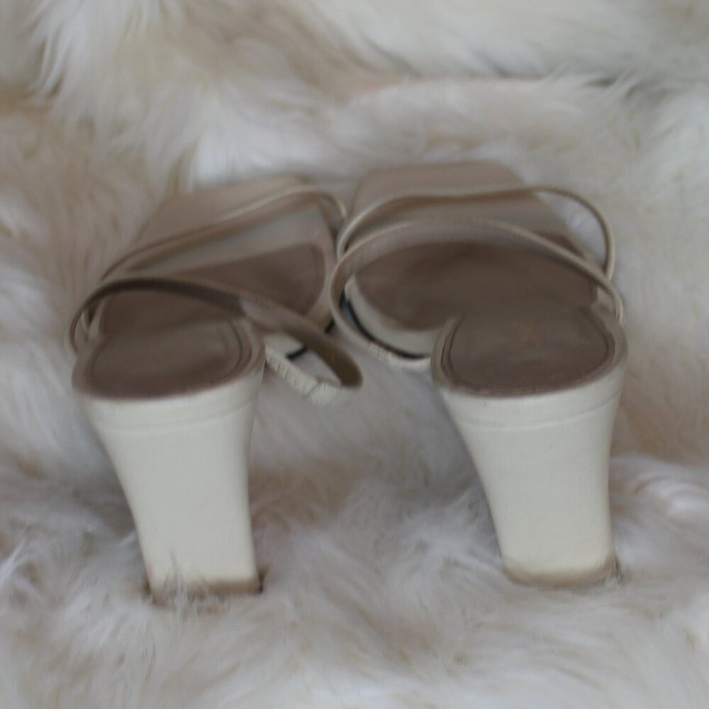 Alohas Cannes Heeled Sandals Sandals  square toe two straps size 9 - Picture 6 of 9